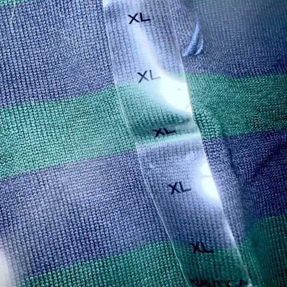 Nautica Prep Green and Navy Men’s Sweater XL NWT - Picture 3 of 3